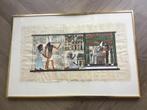 Egypte, “Osiris Oordeel” Papyrus met  certificaat., Antiek en Kunst, Ophalen of Verzenden