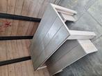 Houten tuintafel en 2 banken, Ophalen of Verzenden, Zo goed als nieuw, Hout