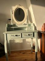 Leuk Make-up Tafeltje/Kaptafel met Bloemen, Huis en Inrichting, Tafels | Kaptafels, Ophalen, Gebruikt, 100 tot 150 cm, 50 tot 100 cm