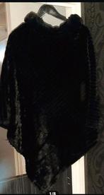 Stola, faux furr, zwart, Maat 38/40 (M), Zwart, Ophalen of Verzenden, Zo goed als nieuw
