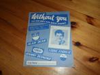 Without you - mascheroni, Muziek en Instrumenten, Bladmuziek, Gebruikt, Zang, Ophalen of Verzenden, Artiest of Componist