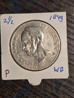 2½ Gulden Willem II 1849 - Zilver!, Postzegels en Munten, Munten | Nederland, Zilver, Ophalen of Verzenden, Losse munt, 2½ gulden