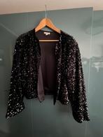 Zwart Glitterjasje, Kleding | Dames, Jasjes, Kostuums en Pakken, H&M, Zwart, Maat 42/44 (L), Ophalen of Verzenden