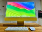 iMac 24 inch M1 Chip 8-Core 8GB Ram 512GB SSD 2023 + EXTRA'S, Ophalen, 24 inch 4.5K Retina, IMac, 512 GB