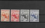 Curaçao 1943. NVPH 164 t/m 167, Ongebruikt., Postzegels en Munten, Postzegels | Nederlandse Antillen en Aruba, Verzenden, Postfris