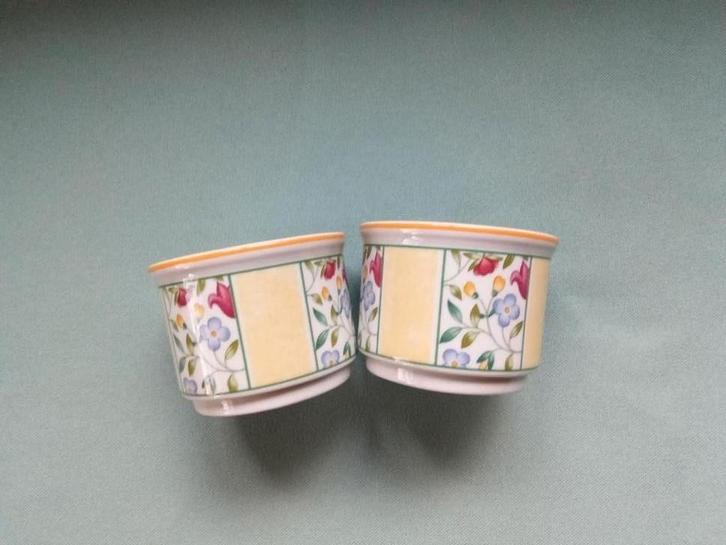 2 Eierdopjes Villeroy & Boch Virginia, Huis en Inrichting, Keuken | Servies, Zo goed als nieuw, Overige typen, Overige stijlen