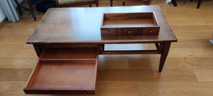 kersenhouten salontafel, Huis en Inrichting, Bureaus, Gebruikt, Ophalen