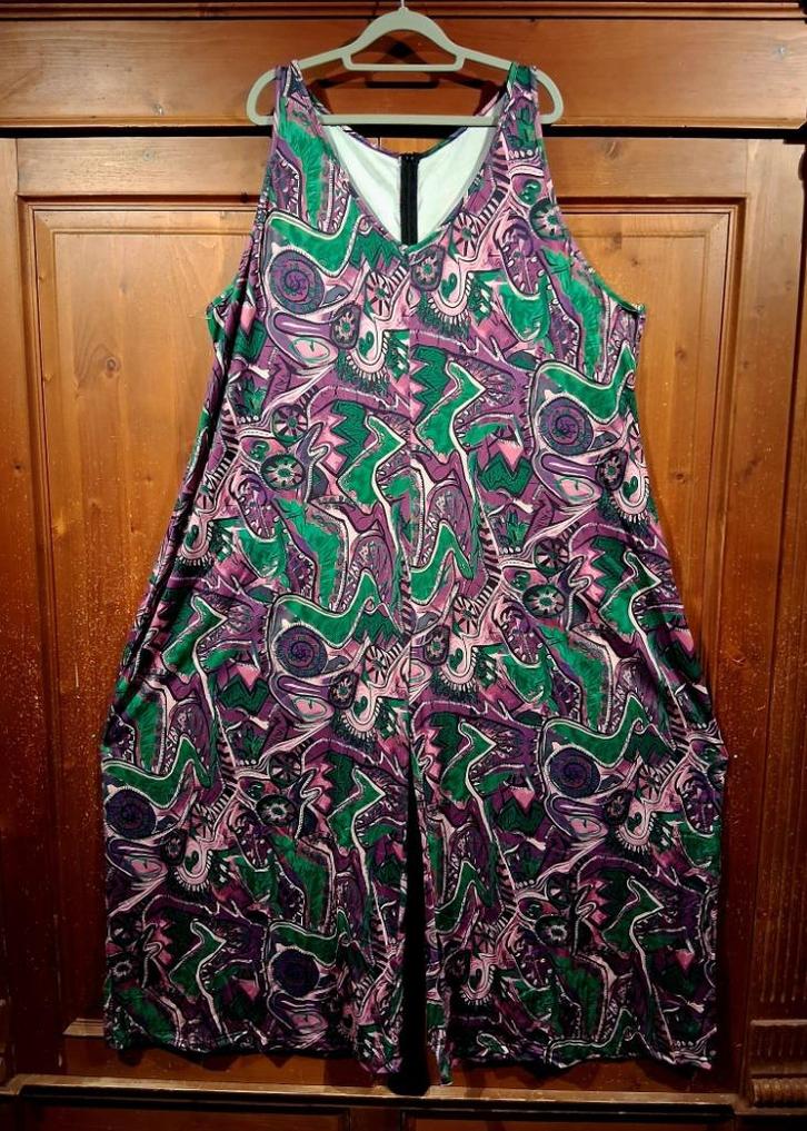 jumpsuit broekpak paars groen One Size, Kleding | Dames, Grote Maten, Nieuw, Overige typen, Groen, Ophalen of Verzenden