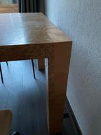Handgemaakte massief houten tafel, Huis en Inrichting, Gebruikt, Rechthoekig, Ophalen, Vijf personen of meer