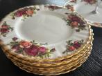7 royal albert gebaksbordjes 18 cm ! Old country roses nwst, Verzenden