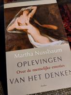 Oplevingen van het Denken - Martha Nussbaum, Ophalen of Verzenden, Zo goed als nieuw, Wijsbegeerte of Ethiek, Martha Nussbaum