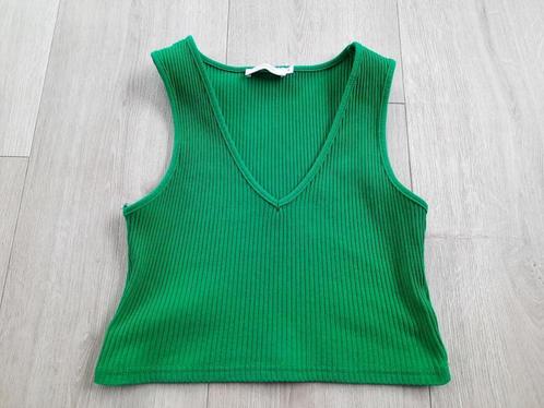 Korte top Vera & Lucy groen S, Kleding | Dames, Tops, Gedragen, Maat 36 (S), Groen, Zonder mouw, Ophalen of Verzenden