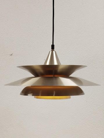 Deense vintage aluminium hanglamp-Aage Christiansen jaren'80 beschikbaar voor biedingen