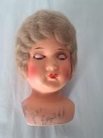 Poppenkop poppenhoofd 2 verschillende nr. 4 + 5, Verzamelen, Poppen, Ophalen, Pop