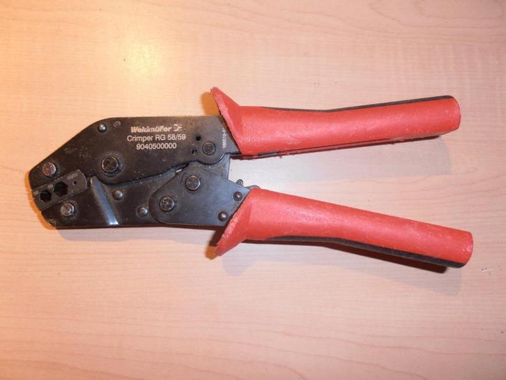Zgan WEIDMULLER Coax krimptang RG 58/59., Doe-het-zelf en Verbouw, Gereedschap | Handgereedschap, Zo goed als nieuw, Ophalen of Verzenden