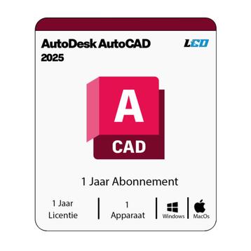 AutoCAD 2025 Origineel | NL | Direct Geleverd beschikbaar voor biedingen