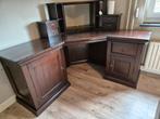 Te koop massief eiken hoek bureau., Huis en Inrichting, Bureaus, Ophalen of Verzenden, Zo goed als nieuw