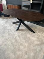 Eettafel deens ovaal mangohout bruin 200cm, Huis en Inrichting, Tafels | Eettafels, Info@savoireinteriors.com, Japandi, 100 tot 150 cm