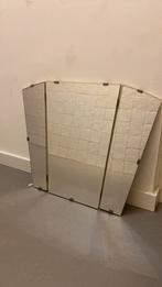 Vintage uitklapbare spiegel met opbergvakje, Huis en Inrichting, Woonaccessoires | Spiegels, Ophalen, Zo goed als nieuw, Minder dan 100 cm