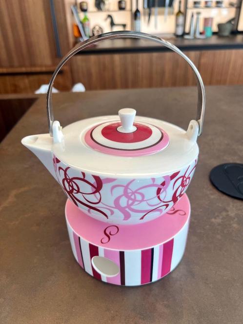 Ritzenhoff Theepot met 2 Theekopjes, Huis en Inrichting, Keuken | Servies, Zo goed als nieuw, Overige typen, Overige stijlen, Porselein