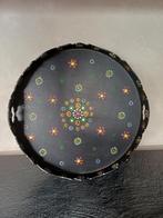 Te koop: Handbeschilderd dienblad - doorsnede 33 cm, Ophalen of Verzenden, Zo goed als nieuw, Rond, Hout