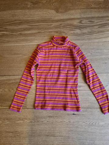 Vrolijk gekleurd longsleeve shirt met col maat 134-140