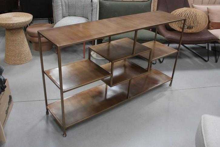 Mooi dressoir roomdivider sidetable metaal antiek goud, Huis en Inrichting, Kasten | Overige, Zo goed als nieuw, Ophalen