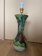 Lampvoet italiaans glas groen, Huis en Inrichting, Ophalen, Zo goed als nieuw, Glas, 50 tot 75 cm
