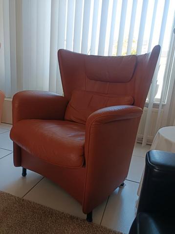 De Sede DS-23 Fauteuil – Leder Living Teak – Topstaat beschikbaar voor biedingen