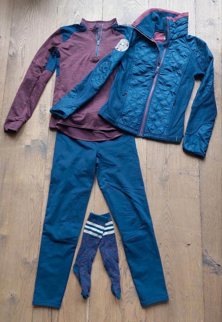 4 delige Fouganza Paardrijset Maat 143-152-162 zgan!, Dieren en Toebehoren, Paardrijkleding, Zo goed als nieuw, Kinderen, Bovenkleding