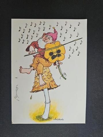 Oude Prentkaart België - Getekende Kabouter beschikbaar voor biedingen