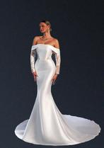 Elegante Witte Jurk, Kleding | Dames, Ophalen of Verzenden, Zo goed als nieuw, Wit, Trouwjurk