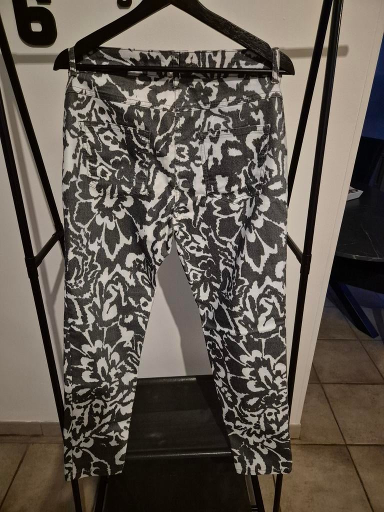 Amy Vermont damesjeans zwart wit maat 40, Kleding | Dames, Maat 38/40 (M), Zwart, Ophalen of Verzenden, Zo goed als nieuw
