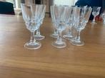 Cristal D'Arques Pompadour Sherryglazen - Set van 6, Verzamelen, Glas en Borrelglaasjes, Ophalen, Zo goed als nieuw, Borrel- of Shotglas