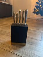 Masterclass messenblok met messen, Gebruikt, Ophalen of Verzenden, Rvs of Chroom, Vaatwasserbestendig