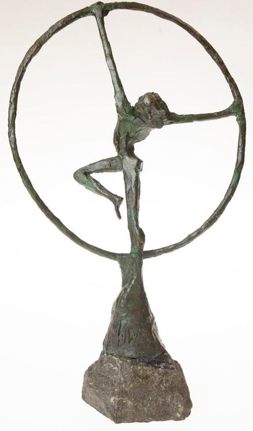 Jits Bakker - zeer groot bronzen beeld - 59 cm. hoog, Antiek en Kunst, Kunst | Beelden en Houtsnijwerken, Ophalen of Verzenden