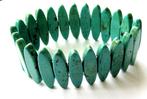 Vintage Prachtige brede Turquoise Armband grote kraa, Ophalen, Zo goed als nieuw, Met edelsteen