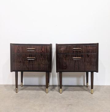 Vintage nachtkastje  Palisanderhout beschikbaar voor biedingen