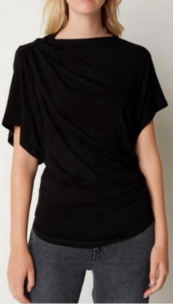 ISABEL MARANT ÉTOILE TOP, 36 (NEW €250) ORIGINEEL💖💖💖, Kleding | Dames, Tops, Zo goed als nieuw, Maat 36 (S), Zwart, Korte mouw