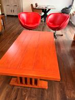 Houten Salontafel, Huis en Inrichting, Tafels | Salontafels, Ophalen, Gebruikt, 100 tot 150 cm, Eikenhout