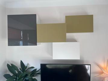 IKEA Besta kastjes (4 stuks) met ophangsysteem - afbeelding 4