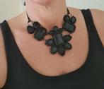 Zwarte ketting, Ophalen of Verzenden, Zo goed als nieuw, Zwart