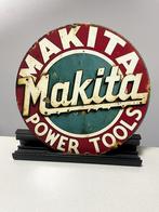 Makita Power Tools rond metalen reclamebord / wandbord, Reclamebord, Nieuw, Ophalen of Verzenden, Pand50