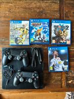 PlayStation 4 Compleet met 2 Controllers en Games, Ophalen, Met 2 controllers, Slim, Gebruikt