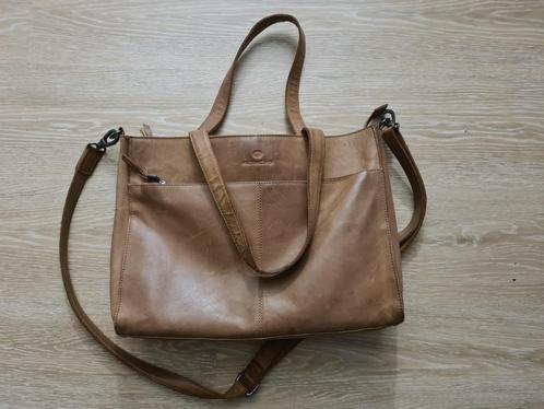 Micmacbags Schoudertas Leer Duifhuizen (Zie Omschrijving), Sieraden, Tassen en Uiterlijk, Tassen | Damestassen, Gebruikt, Bruin