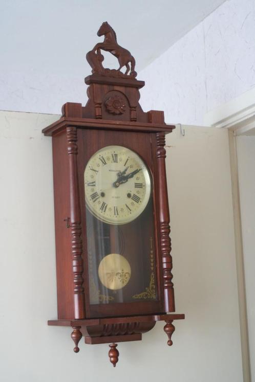 Antieke mooie regulateur klok, Antiek en Kunst, Antiek | Klokken, Ophalen of Verzenden