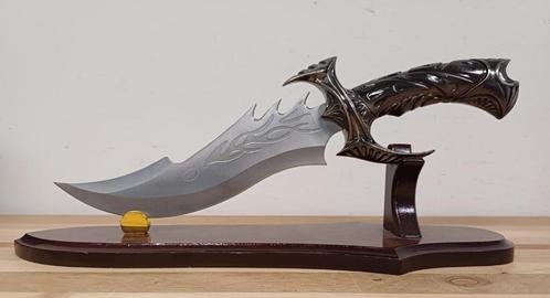 Zilveren Draak Mes met Standaard / Dragon, Verzamelen, Militaria | Algemeen, Overige soorten, Mes of Dolk, Ophalen of Verzenden