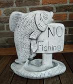 No Fishing 30x30x16 cm, Tuin en Terras, Tuinbeelden, Nieuw, Overige typen, Beton, Ophalen