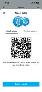 Gezocht: Spaarzegels glazen AH, Eén persoon, Kortingsbon