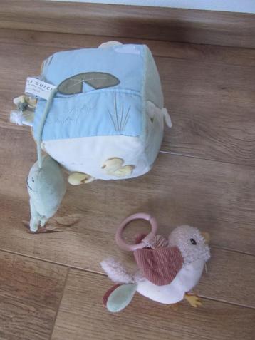 Little Dutch vierkanten zachte knuffel kubus + tril vogel beschikbaar voor biedingen